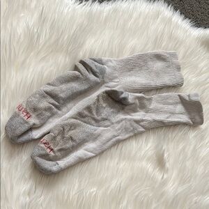 White Hanes socks